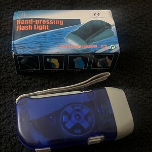 Blue Hand-Pressing Flashlight